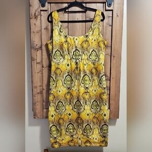 Danier Abstract Print Shift Dress Size 8 Sleeveless